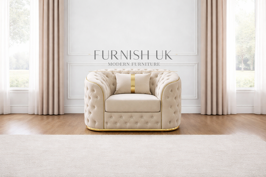 Prestige Gold Trim Chesterfield (1 Seater )