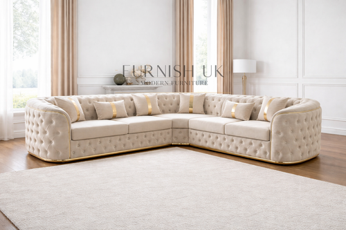 Prestige Gold Trim Chesterfield ( Corner Sofa)