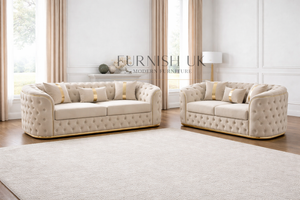 Prestige Gold Trim Chesterfield 3+2 Seater Sofa